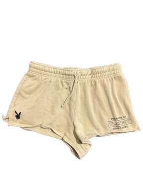 Playboy by PacSun Property of Playboy Athletic Dept Raw Hem Sweat Shorts